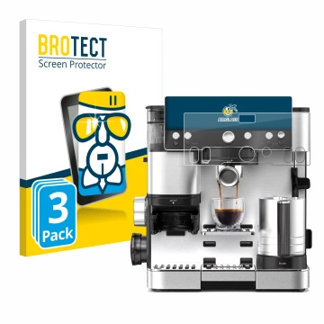 Vorderseite einer Produktverpackung mit dem Markenlogo BROTECT. Daneben ist das Gerät Ninja Luxe Cafe Essential mit dem zugehö