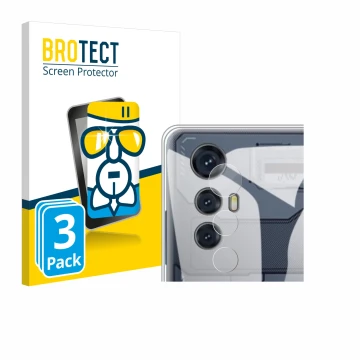 Vorderseite einer Produktverpackung mit dem Markenlogo BROTECT. Daneben ist das Gerät Cubot Max 5 (NUR Kamera) mit dem zugehör