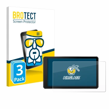 Vorderseite einer Produktverpackung mit dem Markenlogo BROTECT. Daneben ist das Gerät Garmin Tread 2 Powersport 6