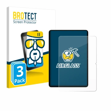 Vorderseite einer Produktverpackung mit dem Markenlogo BROTECT. Daneben ist das Gerät Xiaomi Pad 7 mit dem zugehörigen Display