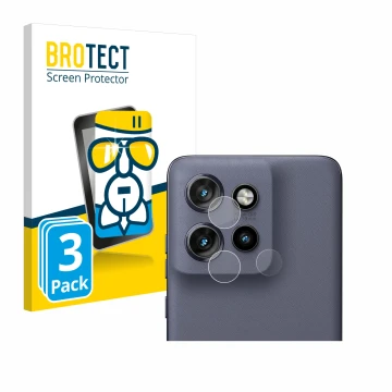 Vorderseite einer Produktverpackung mit dem Markenlogo BROTECT. Daneben ist das Gerät Motorola Edge 50 Neo (NUR Kameraschutz) 