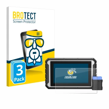 Vorderseite einer Produktverpackung mit dem Markenlogo BROTECT. Daneben ist das Gerät ArtiDiag 900BT mit dem zugehörigen Displ