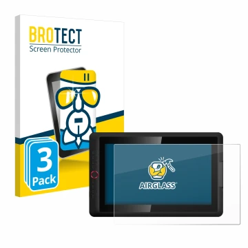 Vorderseite einer Produktverpackung mit dem Markenlogo BROTECT. Daneben ist das Gerät XP-Pen Artist 15.6 Pro V2 mit dem zugehö
