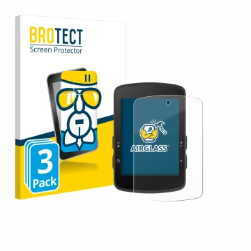 Vorderseite einer Produktverpackung mit dem Markenlogo BROTECT. Daneben ist das Gerät Bryton Rider S510 mit dem zugehörigen Di