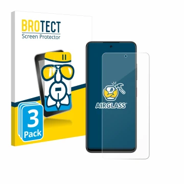 Vorderseite einer Produktverpackung mit dem Markenlogo BROTECT. Daneben ist das Gerät Nubia Focus 5G mit dem zugehörigen Displ