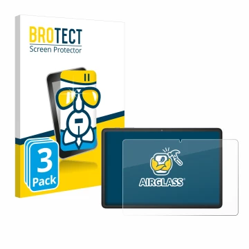 Vorderseite einer Produktverpackung mit dem Markenlogo BROTECT. Daneben ist das Gerät Blackview Tab 60 10.1