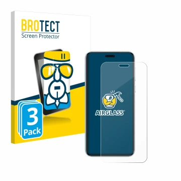 Vorderseite einer Produktverpackung mit dem Markenlogo BROTECT. Daneben ist das Gerät Honor Magic 7 RSR mit dem zugehörigen Di