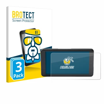 Vorderseite einer Produktverpackung mit dem Markenlogo BROTECT. Daneben ist das Gerät BMW ConnectedRide Navigator Full Cover m