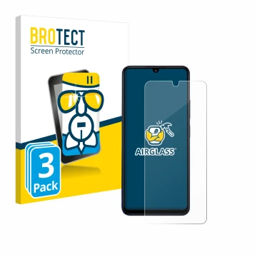 Vorderseite einer Produktverpackung mit dem Markenlogo BROTECT. Daneben ist das Gerät Xiaomi Redmi 14C 5G mit dem zugehörigen 