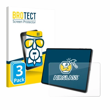 Vorderseite einer Produktverpackung mit dem Markenlogo BROTECT. Daneben ist das Gerät Terra Pad 1007 10.95