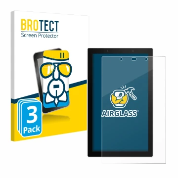 Vorderseite einer Produktverpackung mit dem Markenlogo BROTECT. Daneben ist das Gerät SONOFF NSPanel Pro 120 mit dem zugehörig
