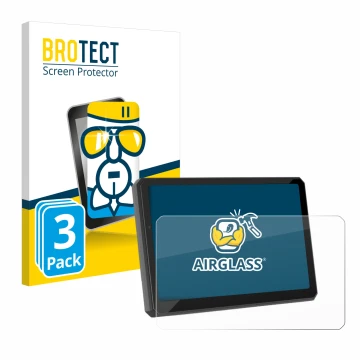 Vorderseite einer Produktverpackung mit dem Markenlogo BROTECT. Daneben ist das Gerät Carpuride W712D 7