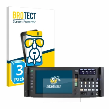 Vorderseite einer Produktverpackung mit dem Markenlogo BROTECT. Daneben ist das Gerät Behringer Wing Rack mit dem zugehörigen 