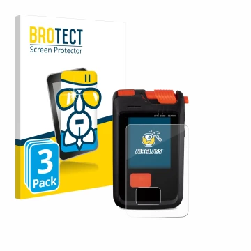 Vorderseite einer Produktverpackung mit dem Markenlogo BROTECT. Daneben ist das Gerät Mammut Barryvox S2 mit dem zugehörigen D