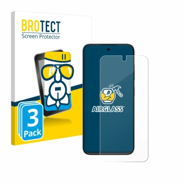 Vorderseite einer Produktverpackung mit dem Markenlogo BROTECT. Daneben ist das Gerät ZTE Blade V70 Vita mit dem zugehörigen D