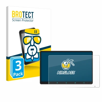 Vorderseite einer Produktverpackung mit dem Markenlogo BROTECT. Daneben ist das Gerät Joying Car Radio 11.6