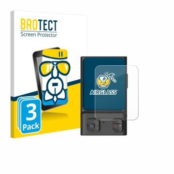 Vorderseite einer Produktverpackung mit dem Markenlogo BROTECT. Daneben ist das Gerät Hoverair Beacon mit dem zugehörigen Disp