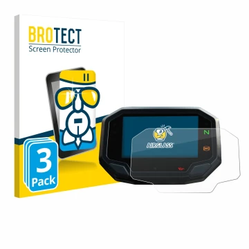 Vorderseite einer Produktverpackung mit dem Markenlogo BROTECT. Daneben ist das Gerät Kawasaki Ninja 650 / 1000SX 2020+ mit de