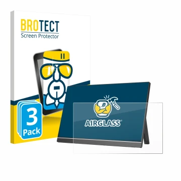 Vorderseite einer Produktverpackung mit dem Markenlogo BROTECT. Daneben ist das Gerät Arzopa Z1RC 16