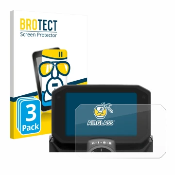 Vorderseite einer Produktverpackung mit dem Markenlogo BROTECT. Daneben ist das Gerät Honda Hornet CB/NC 2025 mit dem zugehöri
