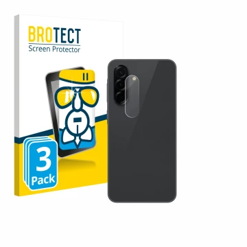 Vorderseite einer Produktverpackung mit dem Markenlogo BROTECT. Daneben ist das Gerät Samsung Galaxy A36 5G (NUR Kameraschutz)
