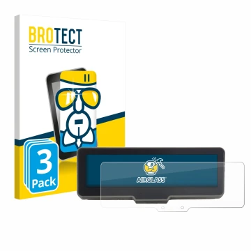 Vorderseite einer Produktverpackung mit dem Markenlogo BROTECT. Daneben ist das Gerät KTM 990 Duke R 2025 mit dem zugehörigen 