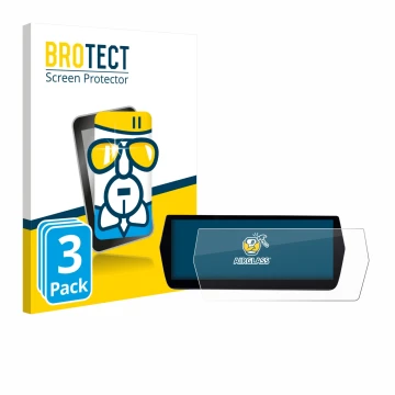 Vorderseite einer Produktverpackung mit dem Markenlogo BROTECT. Daneben ist das Gerät MG ZS Hybrid+ mit dem zugehörigen Displa