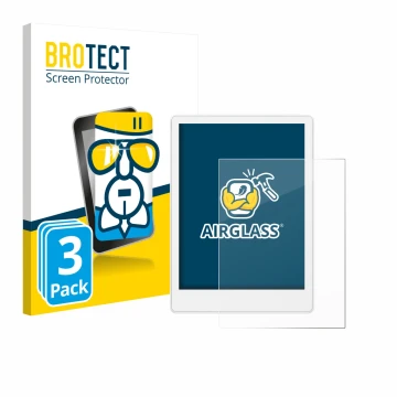 Vorderseite einer Produktverpackung mit dem Markenlogo BROTECT. Daneben ist das Gerät Meebook M8 7.8