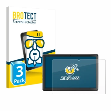 Vorderseite einer Produktverpackung mit dem Markenlogo BROTECT. Daneben ist das Gerät SGIN T10 Pro 10.1