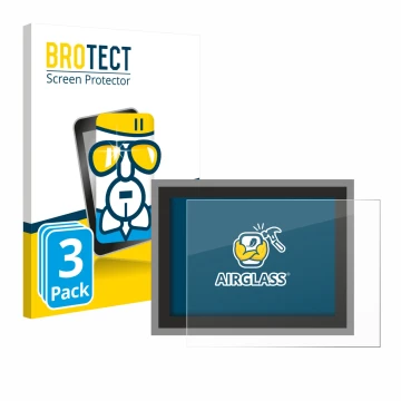Vorderseite einer Produktverpackung mit dem Markenlogo BROTECT. Daneben ist das Gerät Megger MFT-X1 mit dem zugehörigen Displa