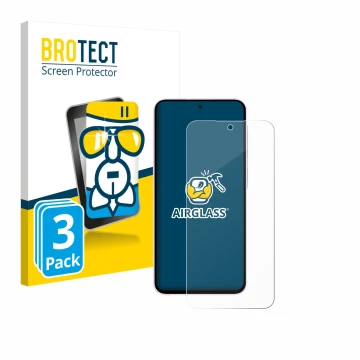 Vorderseite einer Produktverpackung mit dem Markenlogo BROTECT. Daneben ist das Gerät Samsung Galaxy A56 5G Enterprise Edition
