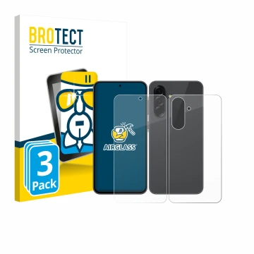 Vorderseite einer Produktverpackung mit dem Markenlogo BROTECT. Daneben ist das Gerät Samsung Galaxy A36 5G Enterprise Edition