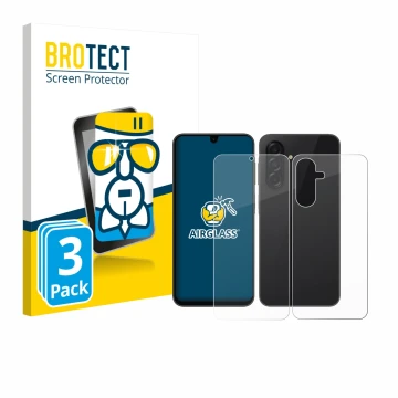 Vorderseite einer Produktverpackung mit dem Markenlogo BROTECT. Daneben ist das Gerät Samsung Galaxy A26 5G Enterprise Edition