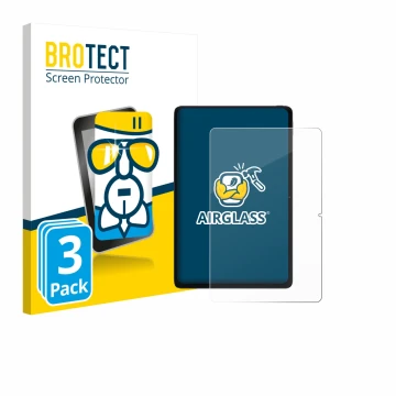 Vorderseite einer Produktverpackung mit dem Markenlogo BROTECT. Daneben ist das Gerät Xiaomi POCO Pad 12.1