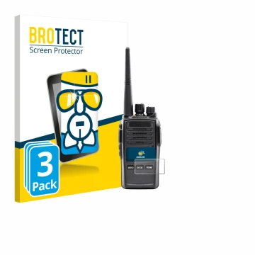 Vorderseite einer Produktverpackung mit dem Markenlogo BROTECT. Daneben ist das Gerät Midland G18 Pro PMR mit dem zugehörigen 