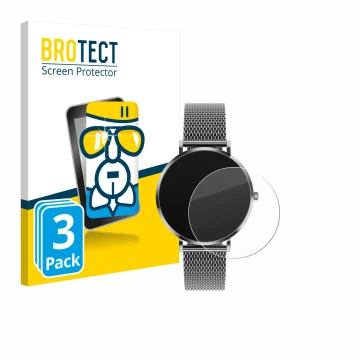 Vorderseite einer Produktverpackung mit dem Markenlogo BROTECT. Daneben ist das Gerät Pireware Amory 5 mit dem zugehörigen Dis