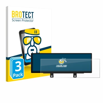 Vorderseite einer Produktverpackung mit dem Markenlogo BROTECT. Daneben ist das Gerät Xtrons QLB42THNBR mit dem zugehörigen Di