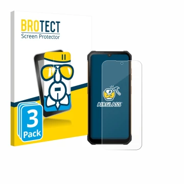 Vorderseite einer Produktverpackung mit dem Markenlogo BROTECT. Daneben ist das Gerät Hammer Iron Va mit dem zugehörigen Displ