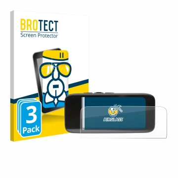 Vorderseite einer Produktverpackung mit dem Markenlogo BROTECT. Daneben ist das Gerät Peterson StroboClip HD mit dem zugehörig