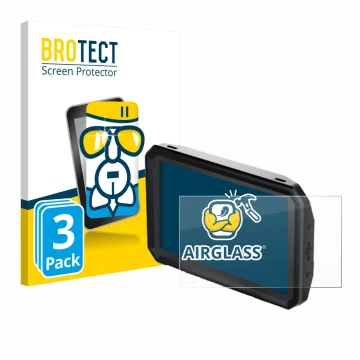 Vorderseite einer Produktverpackung mit dem Markenlogo BROTECT. Daneben ist das Gerät Blackmagic Design Pyxis Monitor 5