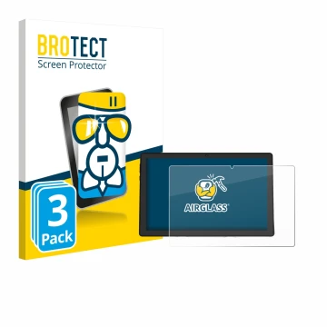 Vorderseite einer Produktverpackung mit dem Markenlogo BROTECT. Daneben ist das Gerät Whitedeer A10PRO mit dem zugehörigen Dis