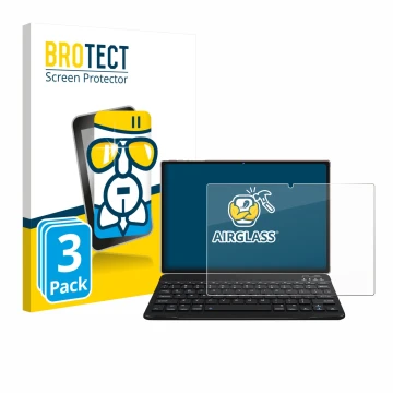 Vorderseite einer Produktverpackung mit dem Markenlogo BROTECT. Daneben ist das Gerät DEERTiME E6 10.1