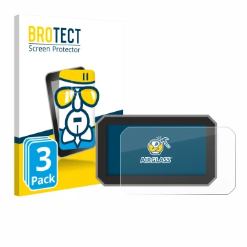 Vorderseite einer Produktverpackung mit dem Markenlogo BROTECT. Daneben ist das Gerät Honda Forza 2025 mit dem zugehörigen Dis