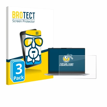 Vorderseite einer Produktverpackung mit dem Markenlogo BROTECT. Daneben ist das Gerät Lenovo ThinkBook 14 Gen 4+ mit dem zugeh