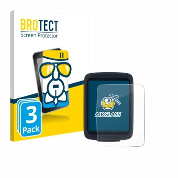 Vorderseite einer Produktverpackung mit dem Markenlogo BROTECT. Daneben ist das Gerät Sigma BC 10.0 WR mit dem zugehörigen Dis