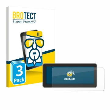 Vorderseite einer Produktverpackung mit dem Markenlogo BROTECT. Daneben ist das Gerät Vantrue Nexus 4 Pro mit dem zugehörigen 