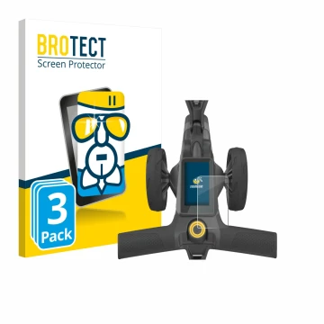 Vorderseite einer Produktverpackung mit dem Markenlogo BROTECT. Daneben ist das Gerät PowaKaddy CT10 mit dem zugehörigen Displ