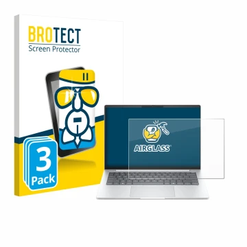 Vorderseite einer Produktverpackung mit dem Markenlogo BROTECT. Daneben ist das Gerät HP EliteBook 8 G1i 14