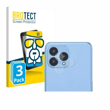 Vorderseite einer Produktverpackung mit dem Markenlogo BROTECT. Daneben ist das Gerät Cubot P80 (NUR Kamera) mit dem zugehörig