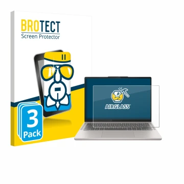 Vorderseite einer Produktverpackung mit dem Markenlogo BROTECT. Daneben ist das Gerät Lenovo Chromebook Plus 14 mit dem zugehö